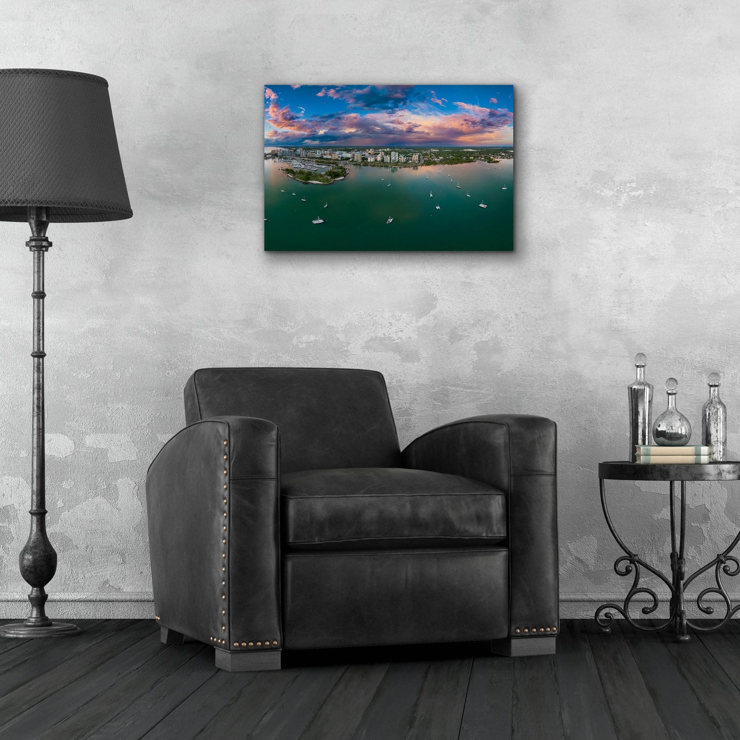 Epic Art 'Sarasota Sunset Crop' by Epic Portfolio, Acrylic Glass Wall Art,24x16