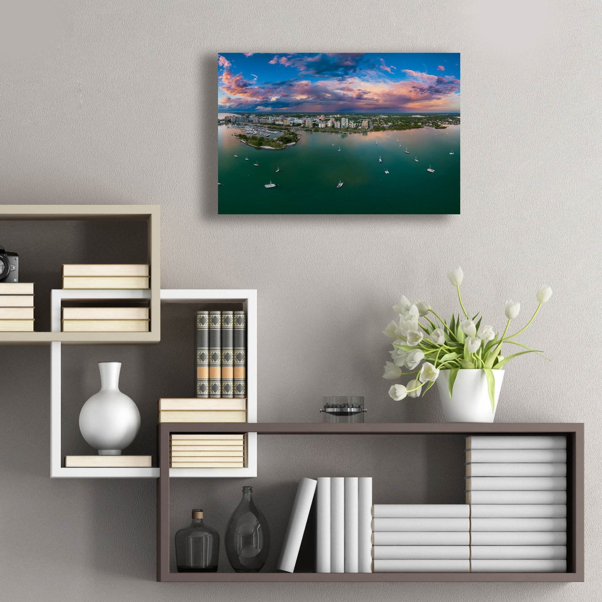 Epic Art 'Sarasota Sunset Crop' by Epic Portfolio, Acrylic Glass Wall Art,24x16