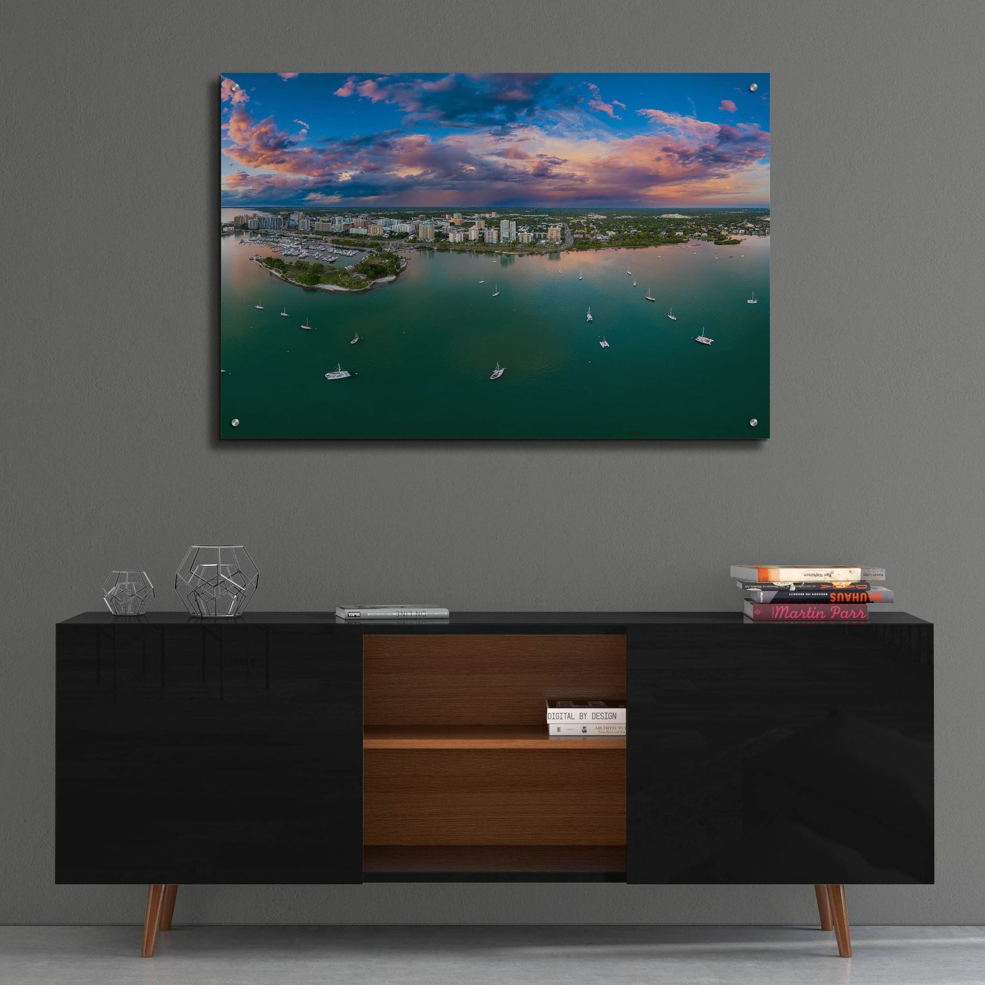 Epic Art 'Sarasota Sunset Crop' by Epic Portfolio, Acrylic Glass Wall Art,36x24