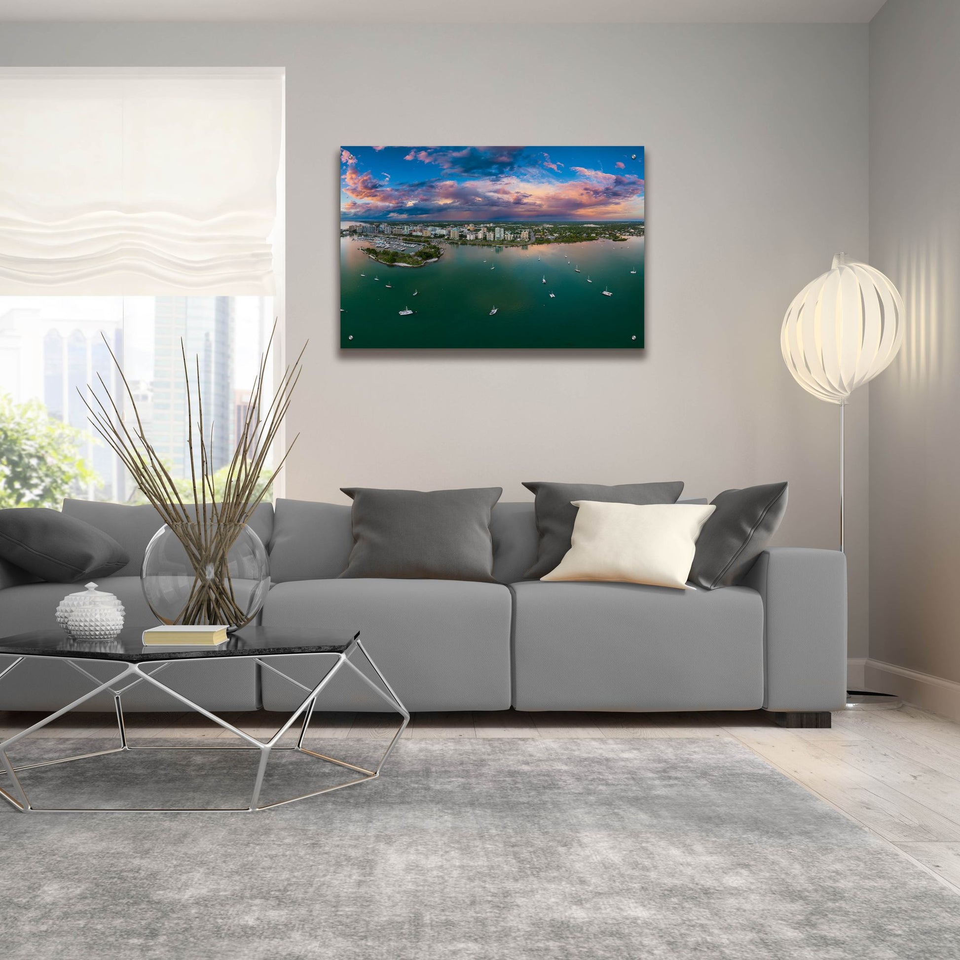 Epic Art 'Sarasota Sunset Crop' by Epic Portfolio, Acrylic Glass Wall Art,36x24