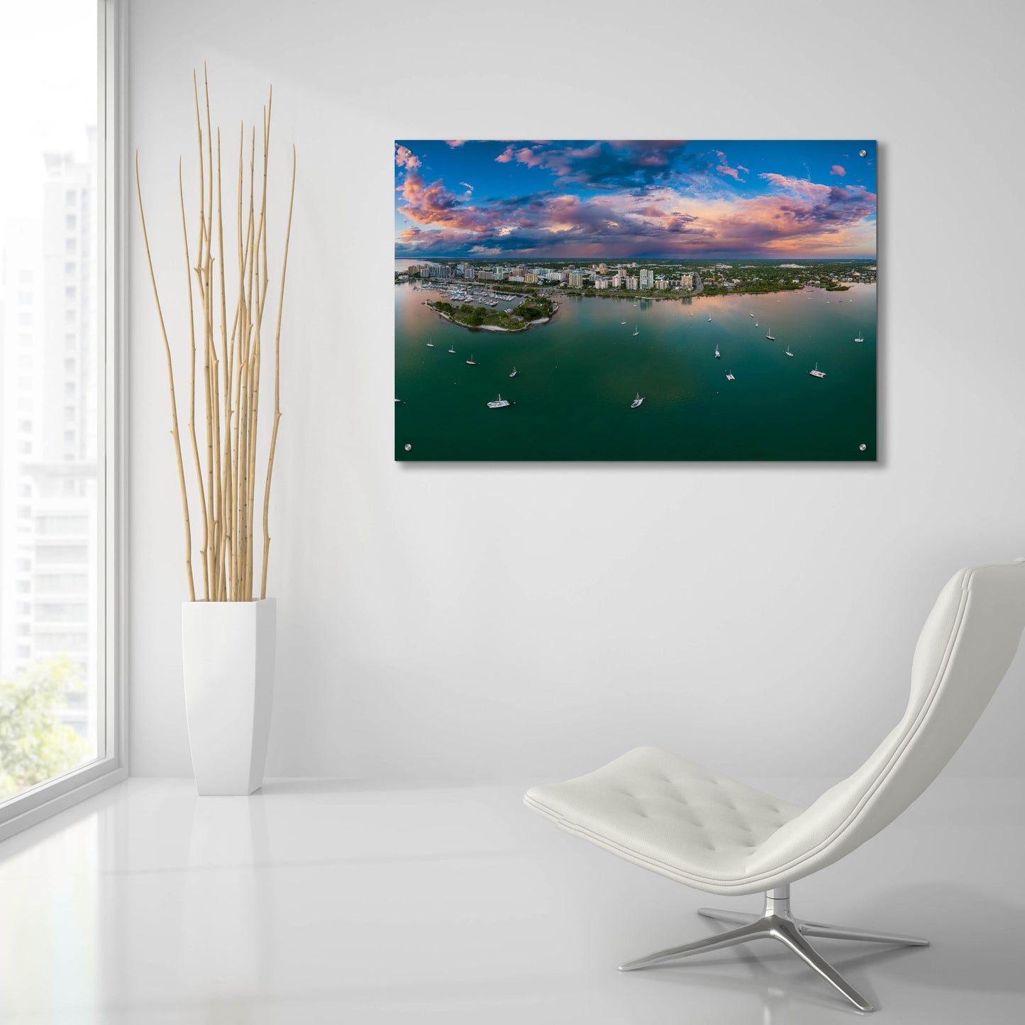 Epic Art 'Sarasota Sunset Crop' by Epic Portfolio, Acrylic Glass Wall Art,36x24