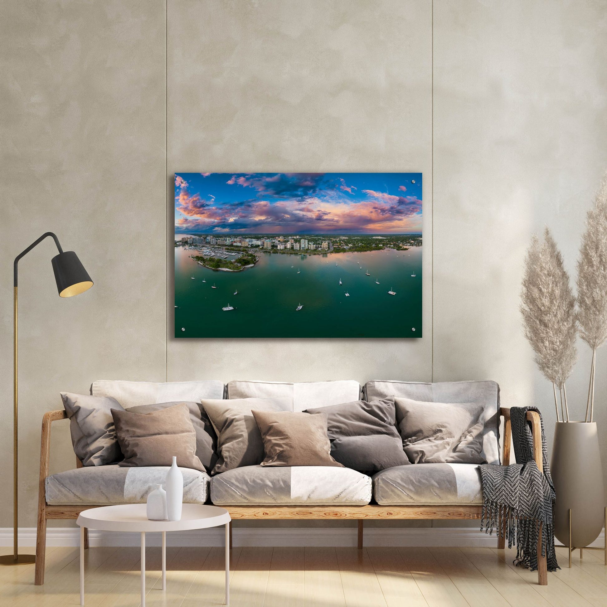 Epic Art 'Sarasota Sunset Crop' by Epic Portfolio, Acrylic Glass Wall Art,36x24