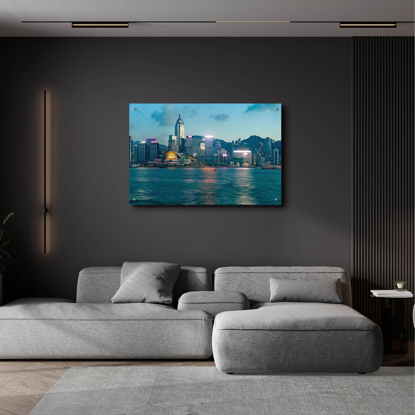 Epic Art 'Hong Kong Twilight Crop' by Epic Portfolio, Acrylic Glass Wall Art,36x24