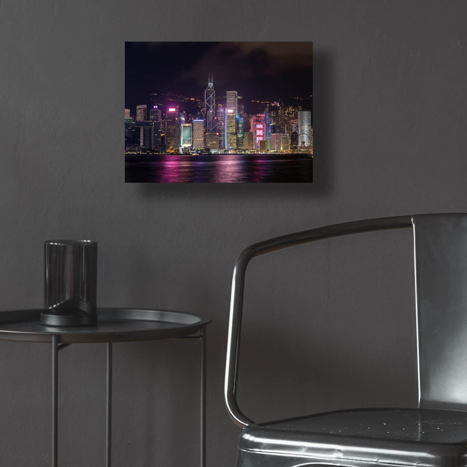 Epic Art 'Good Night Hong Kong Crop' by Epic Portfolio, Acrylic Glass Wall Art,16x12