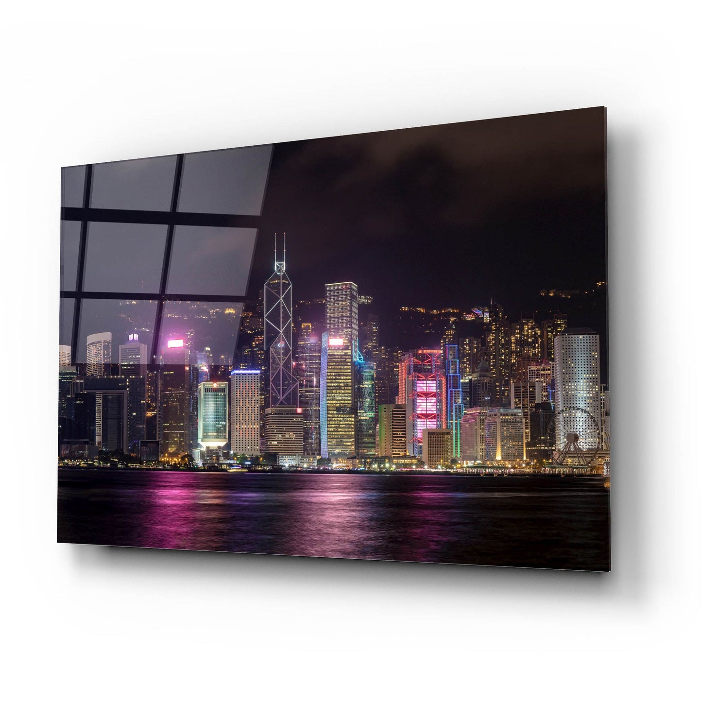 Epic Art 'Good Night Hong Kong Crop' by Epic Portfolio, Acrylic Glass Wall Art,24x16