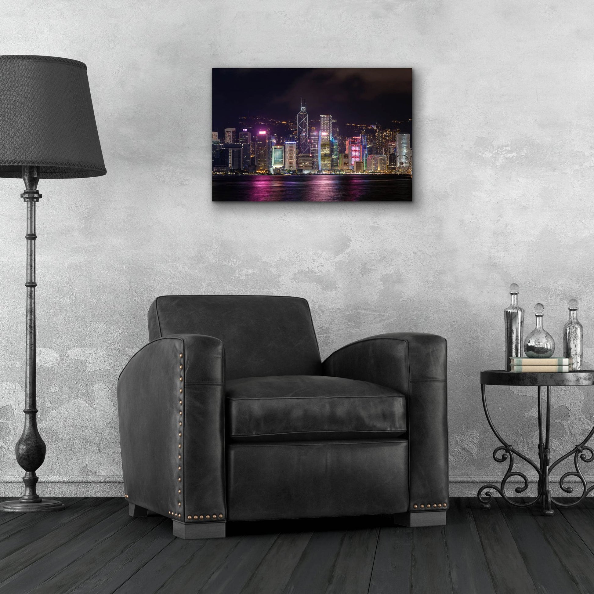 Epic Art 'Good Night Hong Kong Crop' by Epic Portfolio, Acrylic Glass Wall Art,24x16