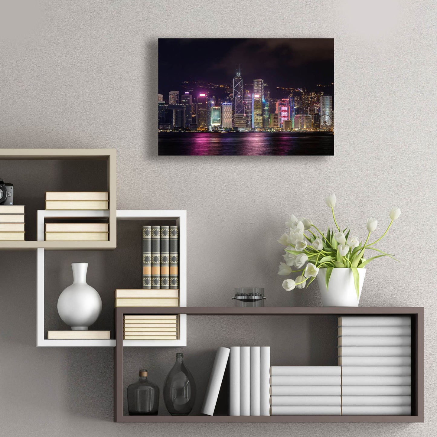 Epic Art 'Good Night Hong Kong Crop' by Epic Portfolio, Acrylic Glass Wall Art,24x16