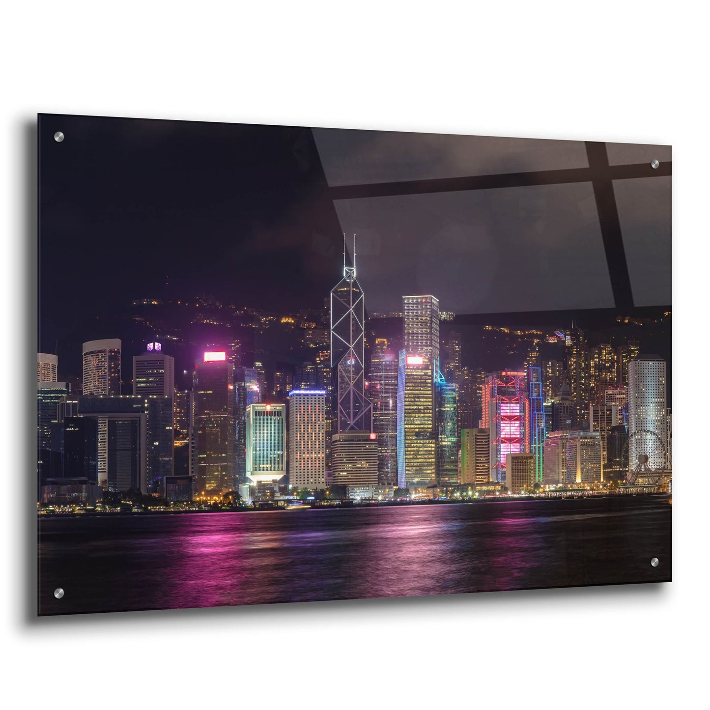 Epic Art 'Good Night Hong Kong Crop' by Epic Portfolio, Acrylic Glass Wall Art,36x24