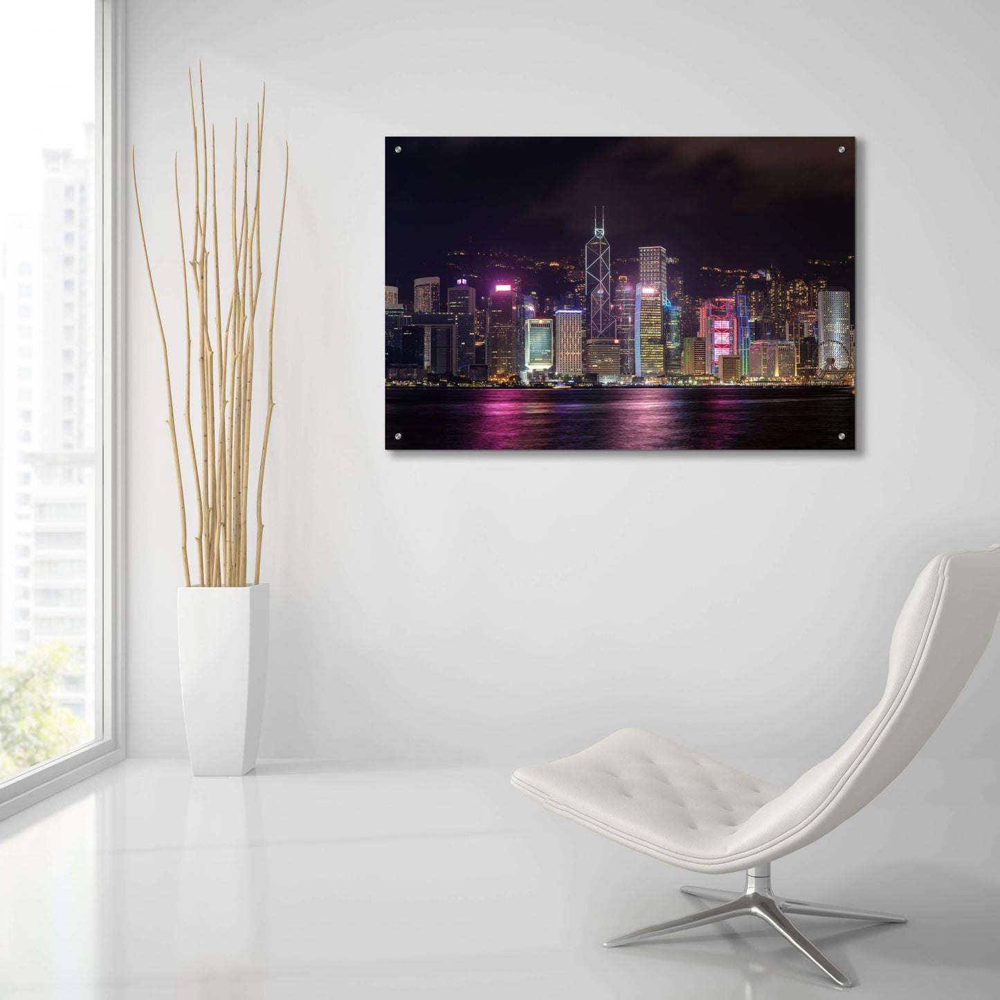 Epic Art 'Good Night Hong Kong Crop' by Epic Portfolio, Acrylic Glass Wall Art,36x24