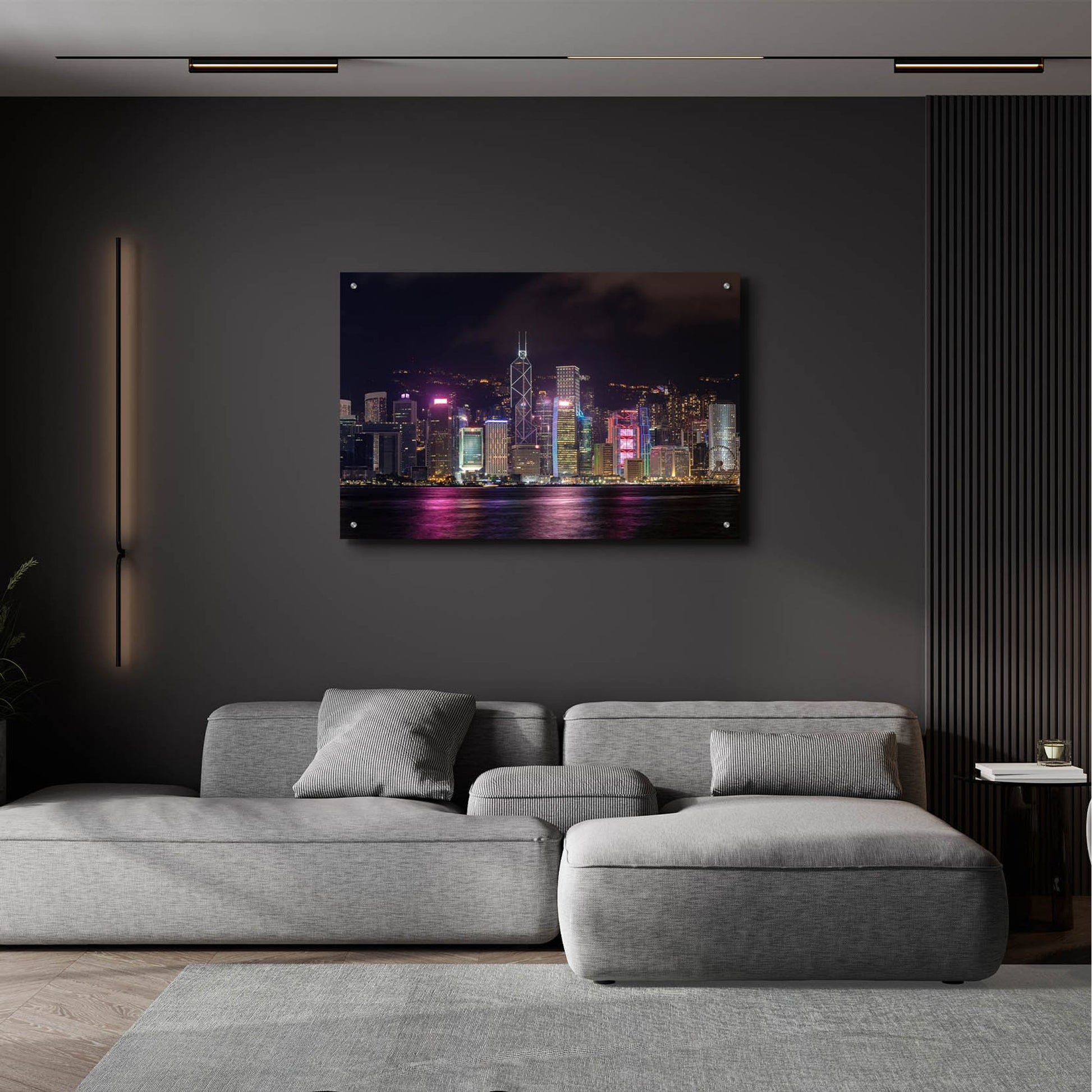 Epic Art 'Good Night Hong Kong Crop' by Epic Portfolio, Acrylic Glass Wall Art,36x24