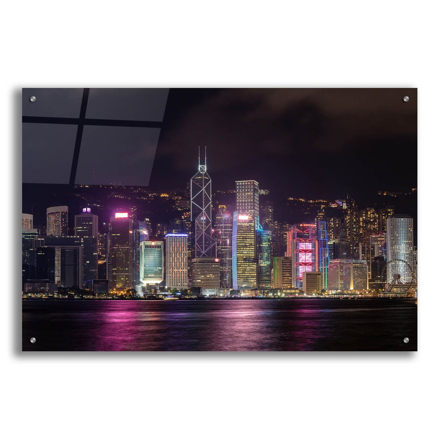 Epic Art 'Good Night Hong Kong Crop' by Epic Portfolio, Acrylic Glass Wall Art,36x24