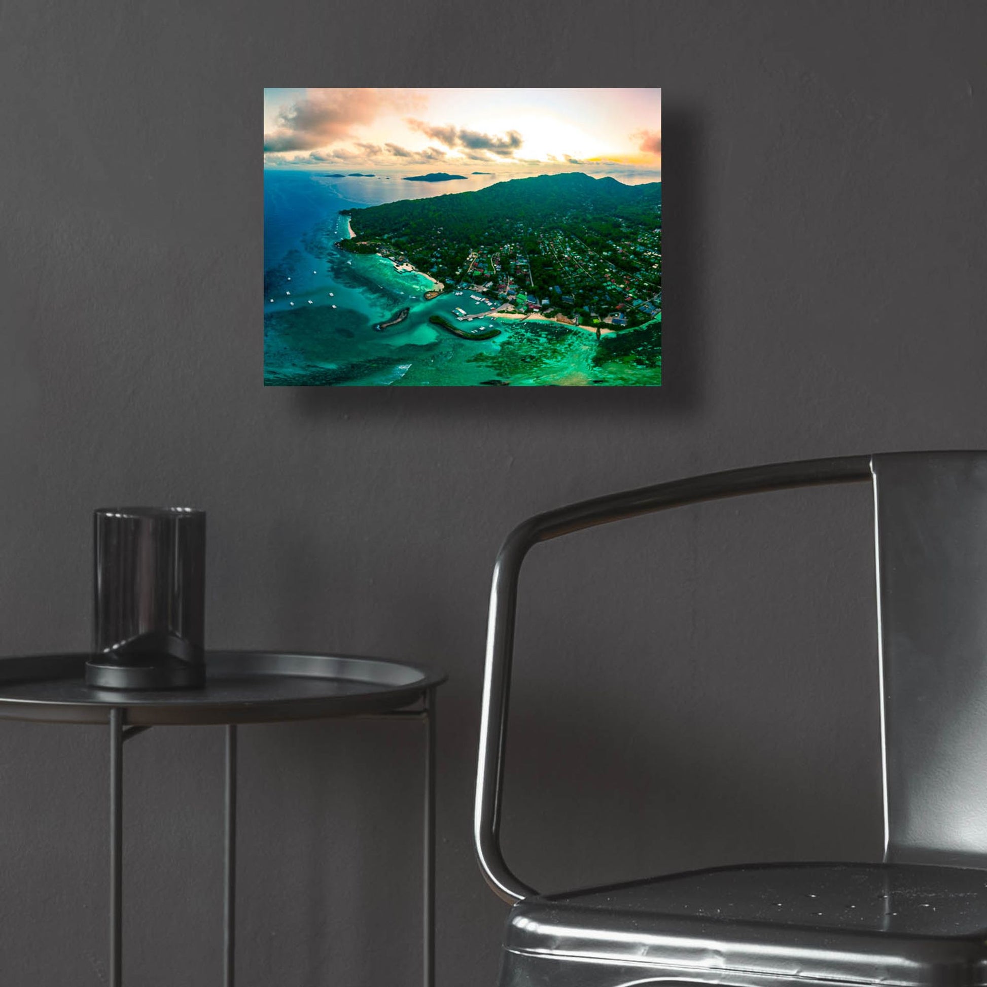 Epic Art 'La Digue 3 Crop' by Epic Portfolio, Acrylic Glass Wall Art,16x12