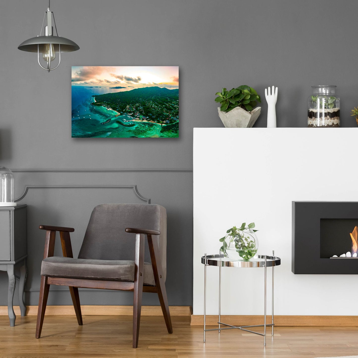 Epic Art 'La Digue 3 Crop' by Epic Portfolio, Acrylic Glass Wall Art,24x16