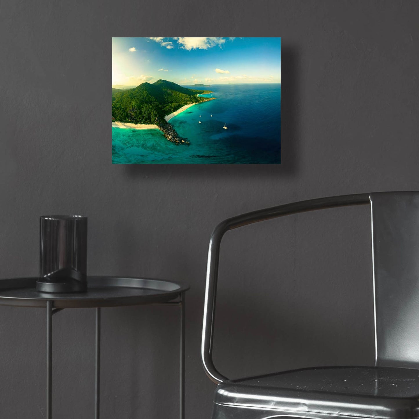 Epic Art 'LaDigue Crop' by Epic Portfolio, Acrylic Glass Wall Art,16x12