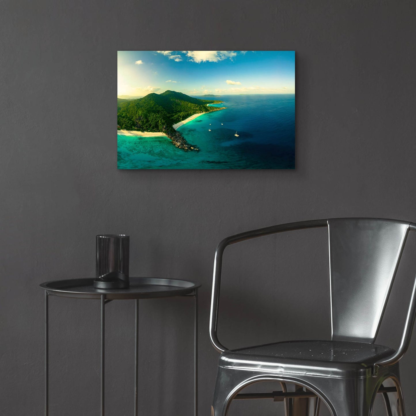 Epic Art 'LaDigue Crop' by Epic Portfolio, Acrylic Glass Wall Art,24x16