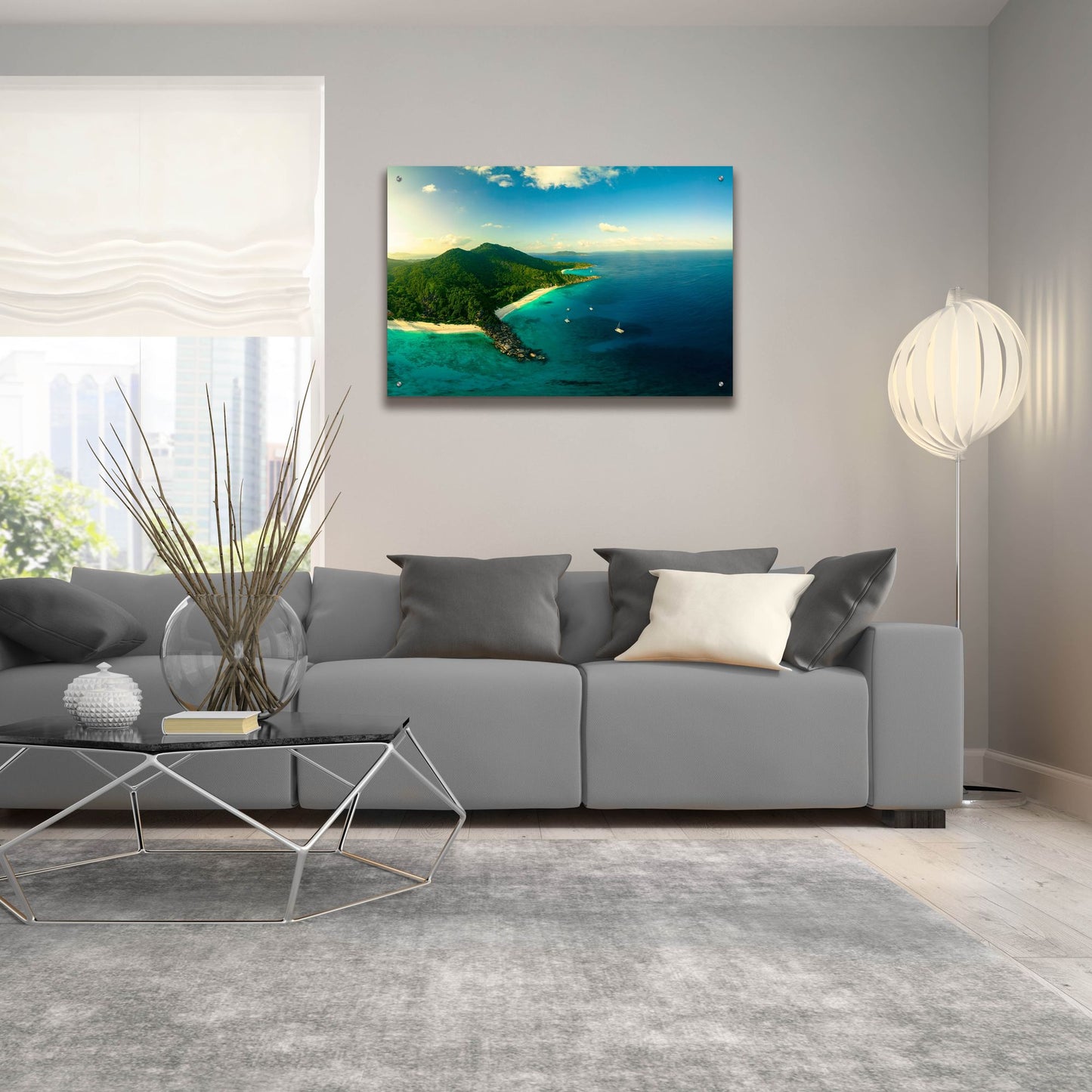 Epic Art 'LaDigue Crop' by Epic Portfolio, Acrylic Glass Wall Art,36x24