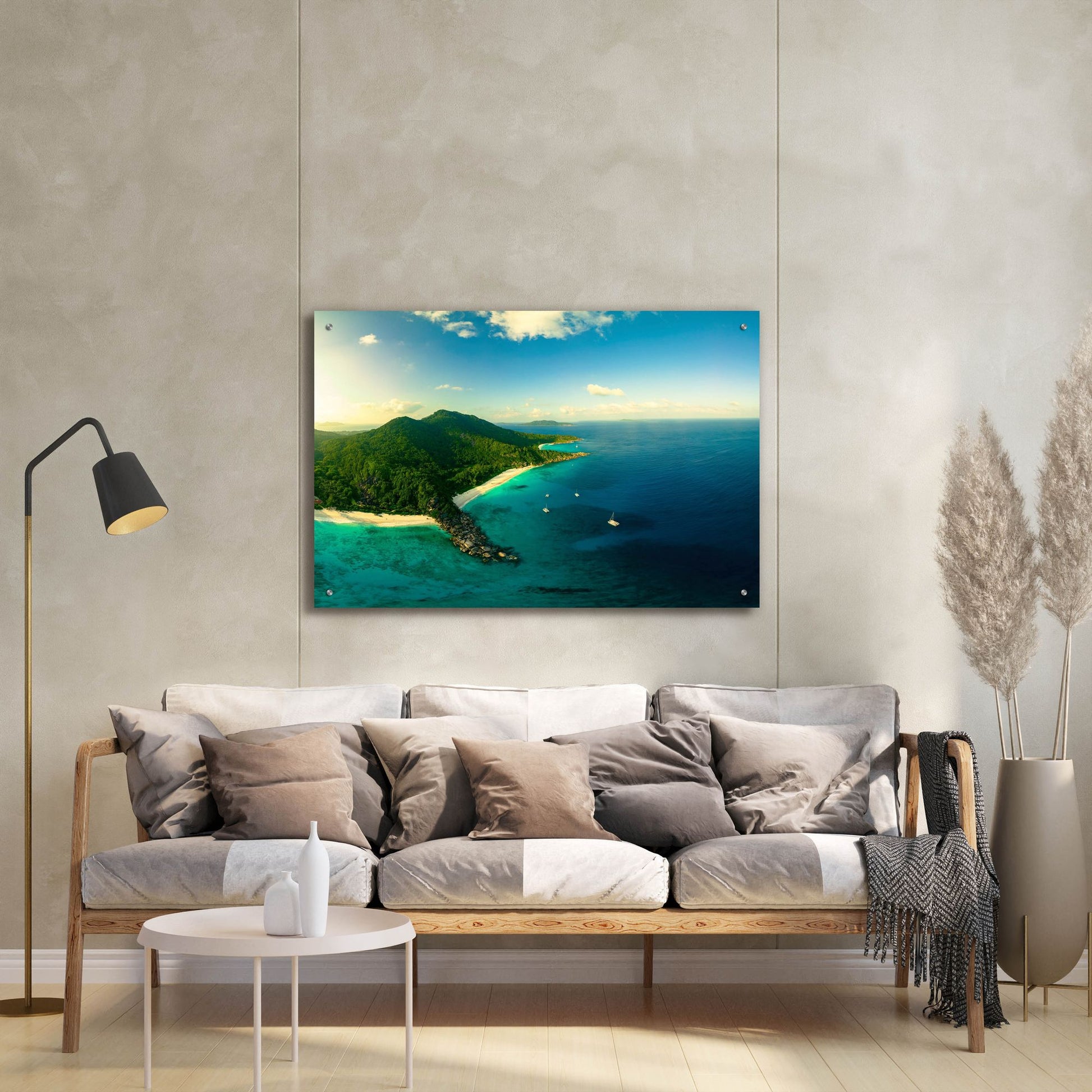 Epic Art 'LaDigue Crop' by Epic Portfolio, Acrylic Glass Wall Art,36x24