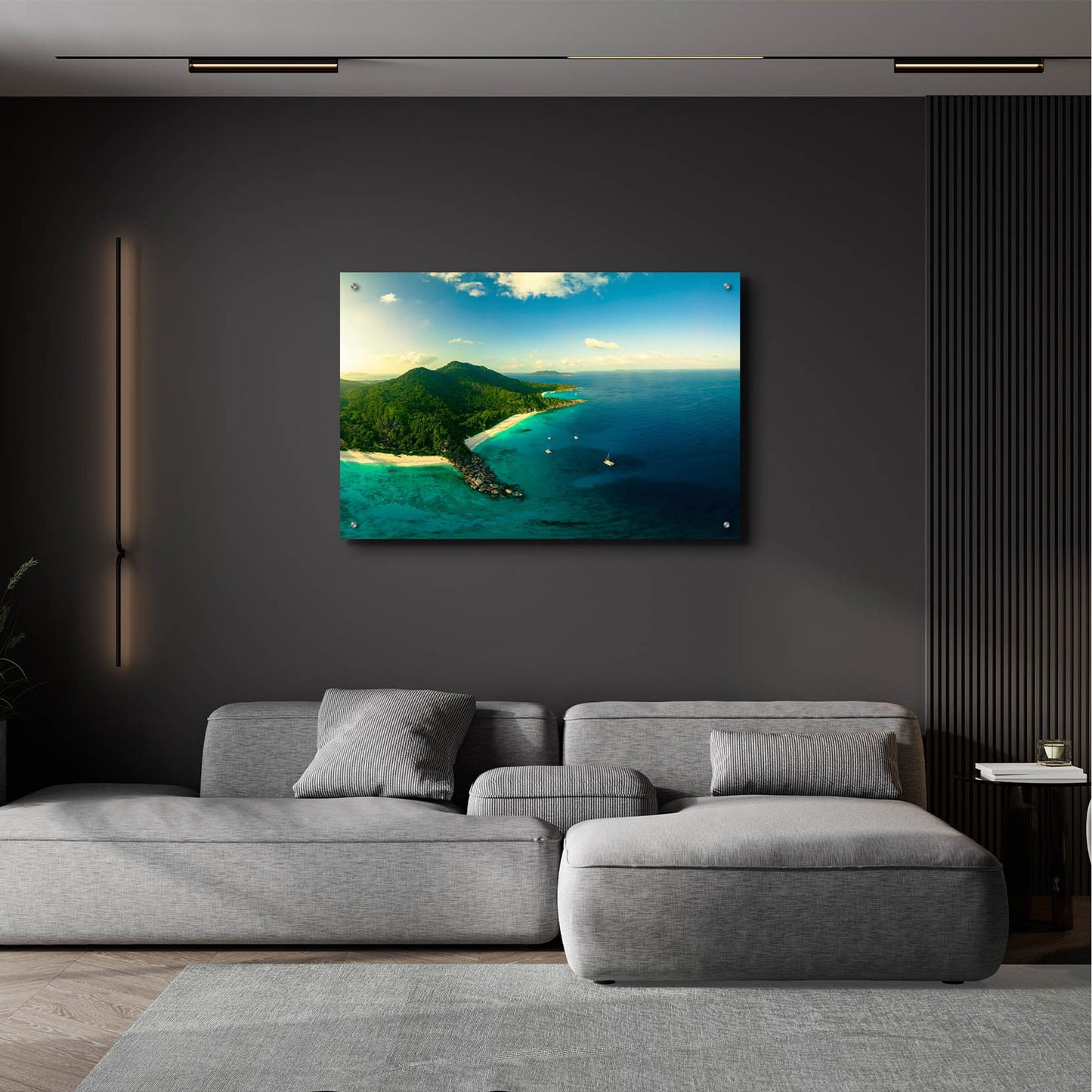 Epic Art 'LaDigue Crop' by Epic Portfolio, Acrylic Glass Wall Art,36x24