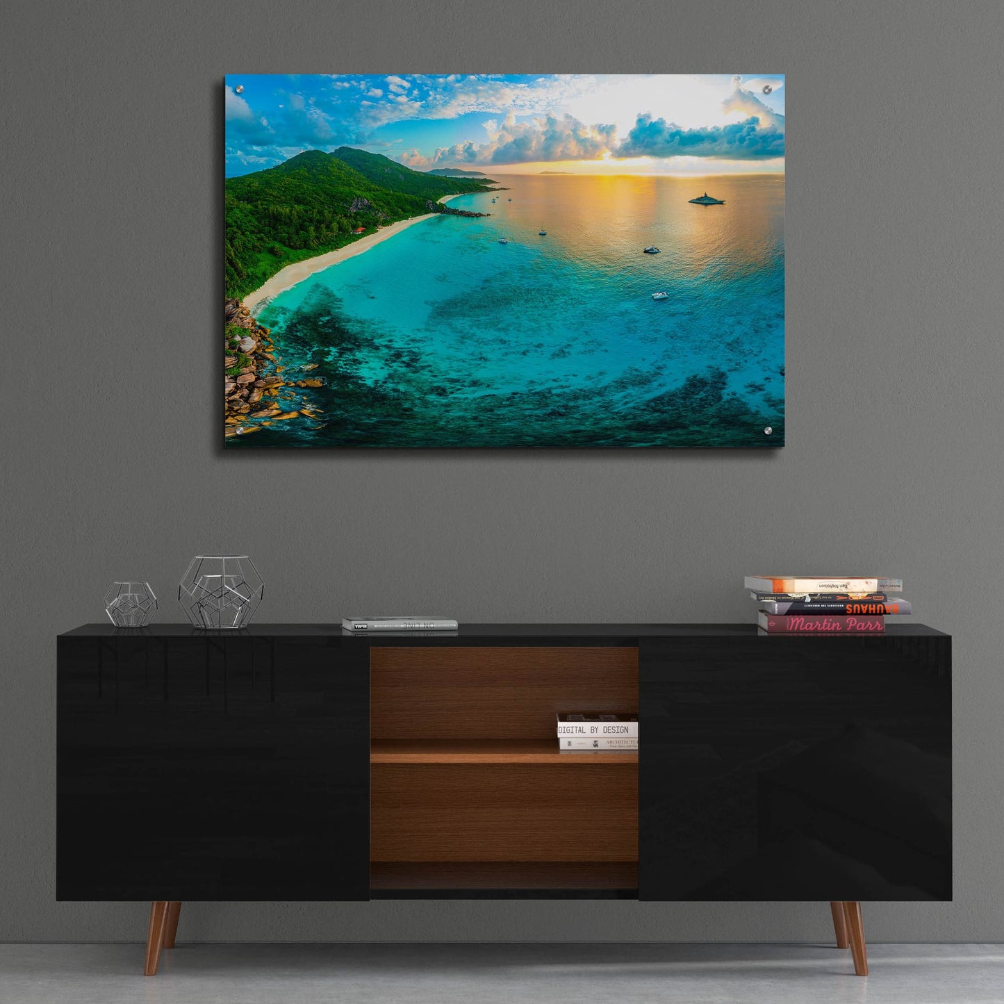 Epic Art 'LaDigue 2 Crop' by Epic Portfolio, Acrylic Glass Wall Art,36x24