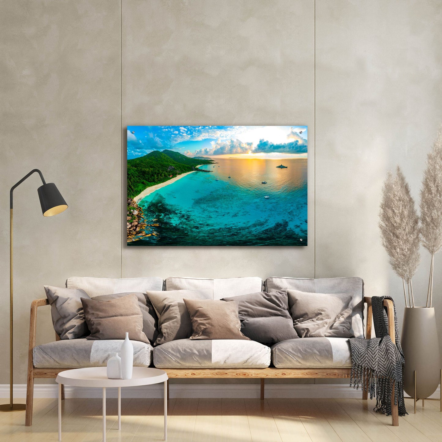 Epic Art 'LaDigue 2 Crop' by Epic Portfolio, Acrylic Glass Wall Art,36x24