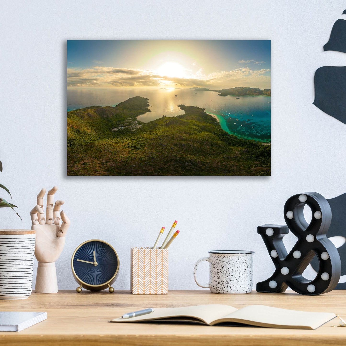 Epic Art 'Seychelles - Inside Curios Island Crop' by Epic Portfolio, Acrylic Glass Wall Art,16x12