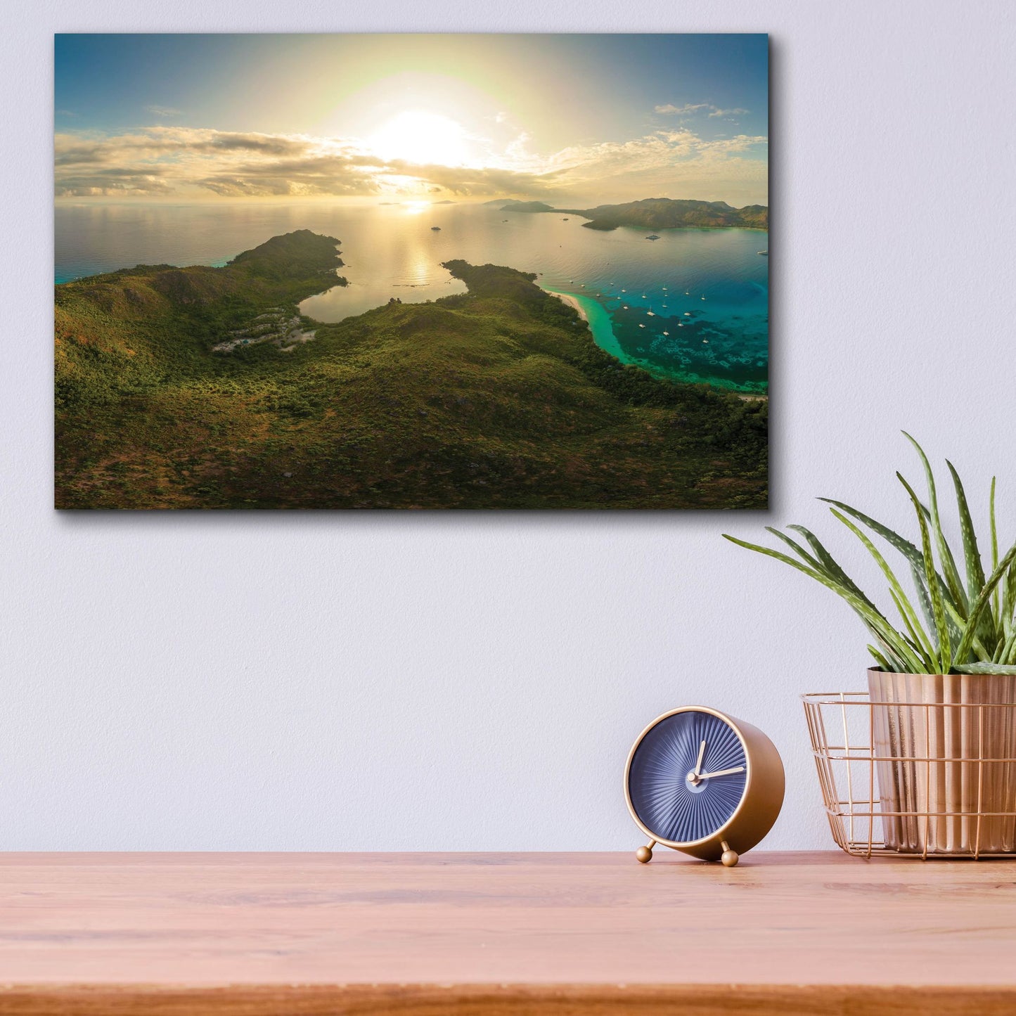 Epic Art 'Seychelles - Inside Curios Island Crop' by Epic Portfolio, Acrylic Glass Wall Art,16x12