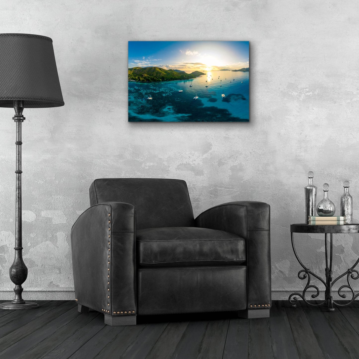 Epic Art 'Seychelles Dreams Crop' by Epic Portfolio, Acrylic Glass Wall Art,24x16