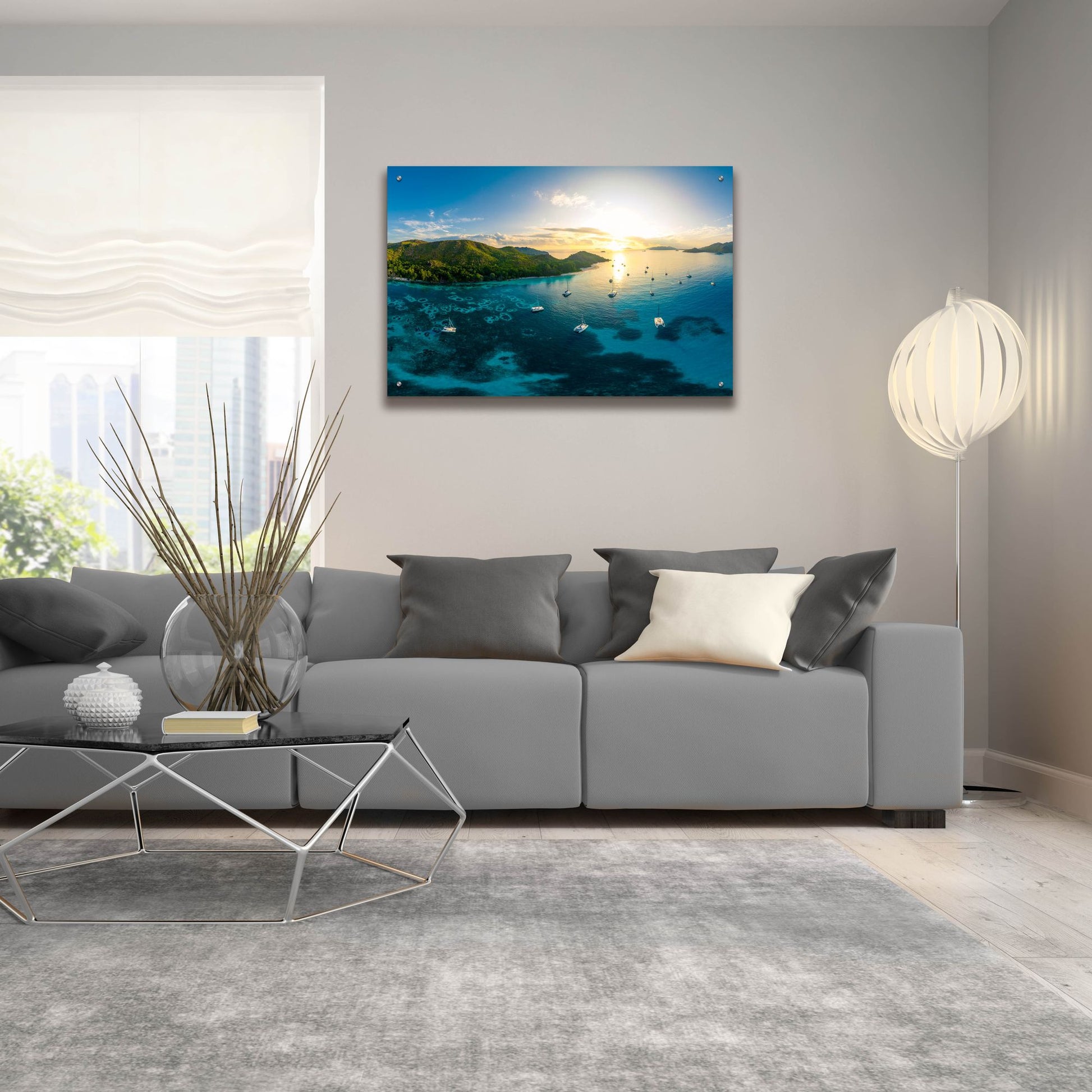 Epic Art 'Seychelles Dreams Crop' by Epic Portfolio, Acrylic Glass Wall Art,36x24