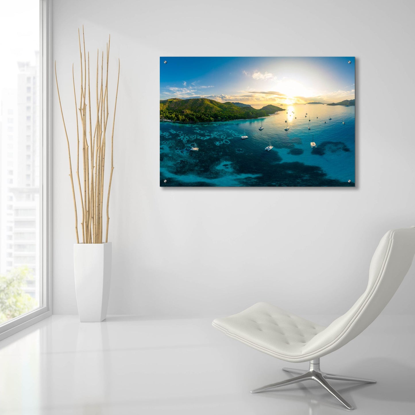 Epic Art 'Seychelles Dreams Crop' by Epic Portfolio, Acrylic Glass Wall Art,36x24