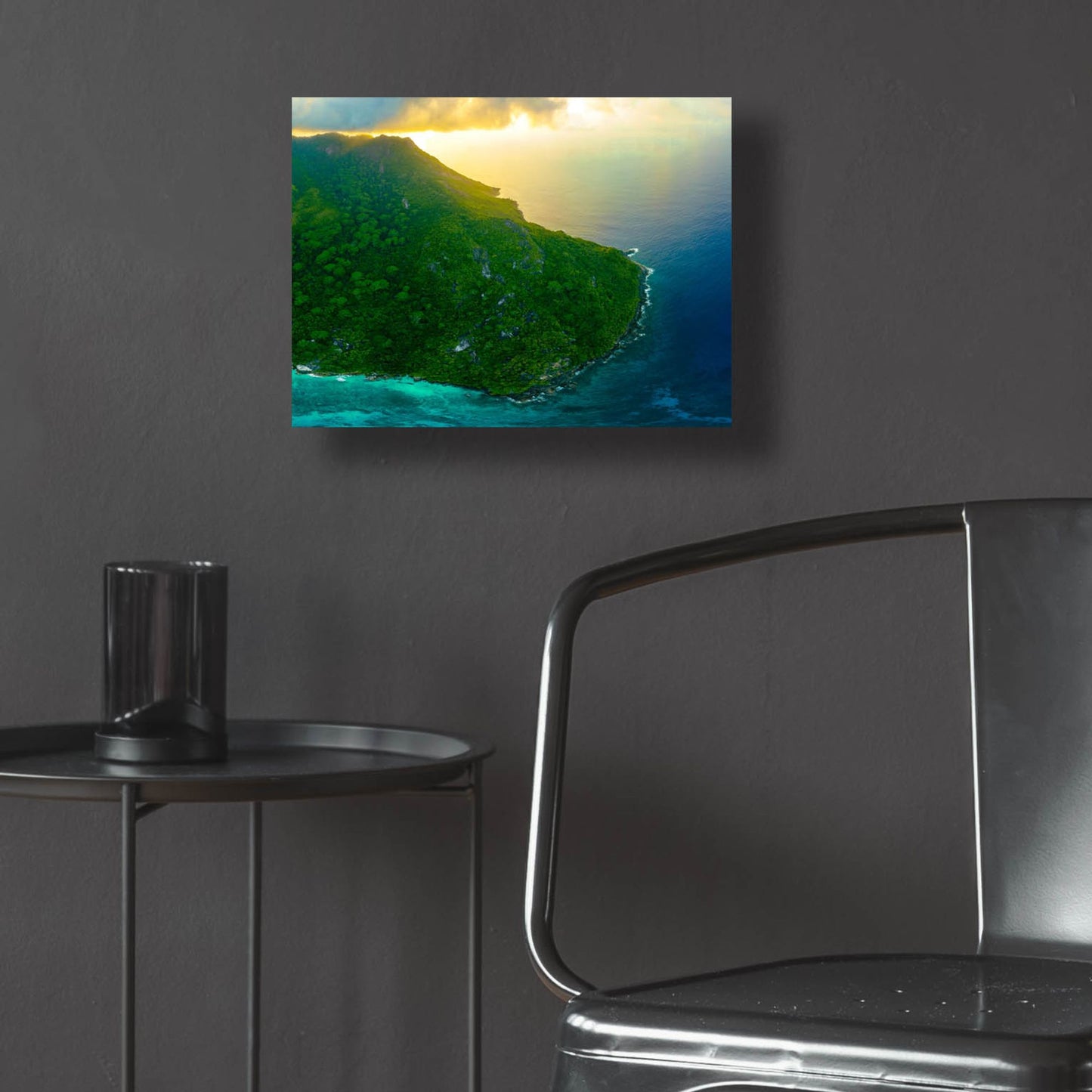 Epic Art 'Green Seychelles Crop' by Epic Portfolio, Acrylic Glass Wall Art,16x12