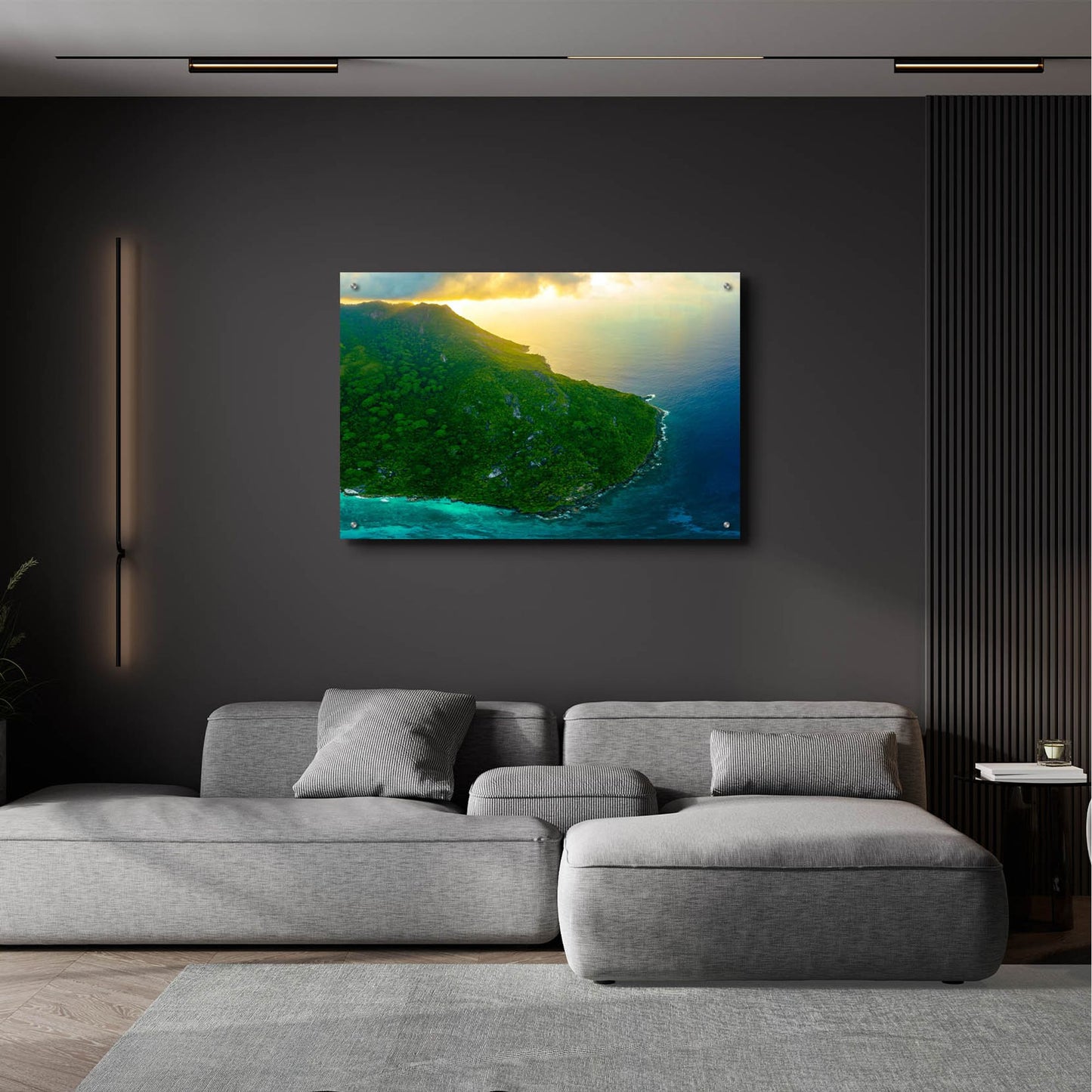 Epic Art 'Green Seychelles Crop' by Epic Portfolio, Acrylic Glass Wall Art,36x24