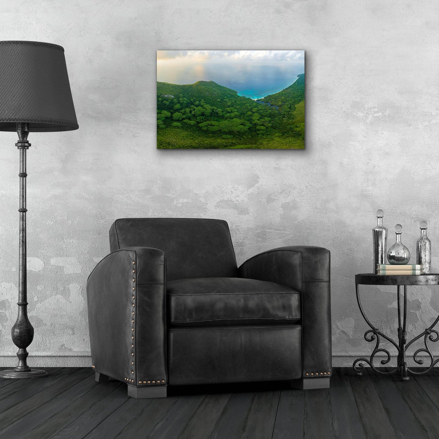 Epic Art 'Seychelles Forest Crop' by Epic Portfolio, Acrylic Glass Wall Art,24x16