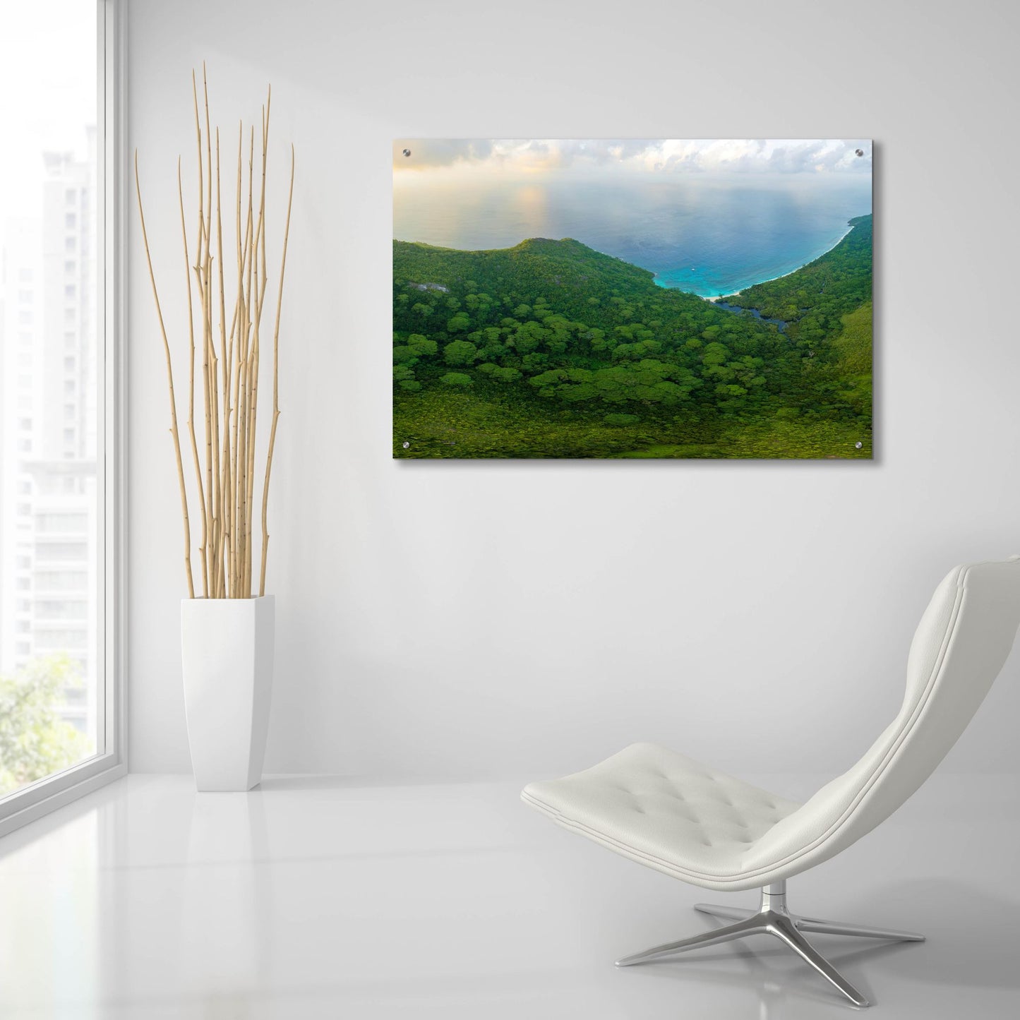 Epic Art 'Seychelles Forest Crop' by Epic Portfolio, Acrylic Glass Wall Art,36x24