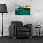 Epic Art 'Seychelles - Siloutte Island Crop' by Epic Portfolio, Acrylic Glass Wall Art,24x16