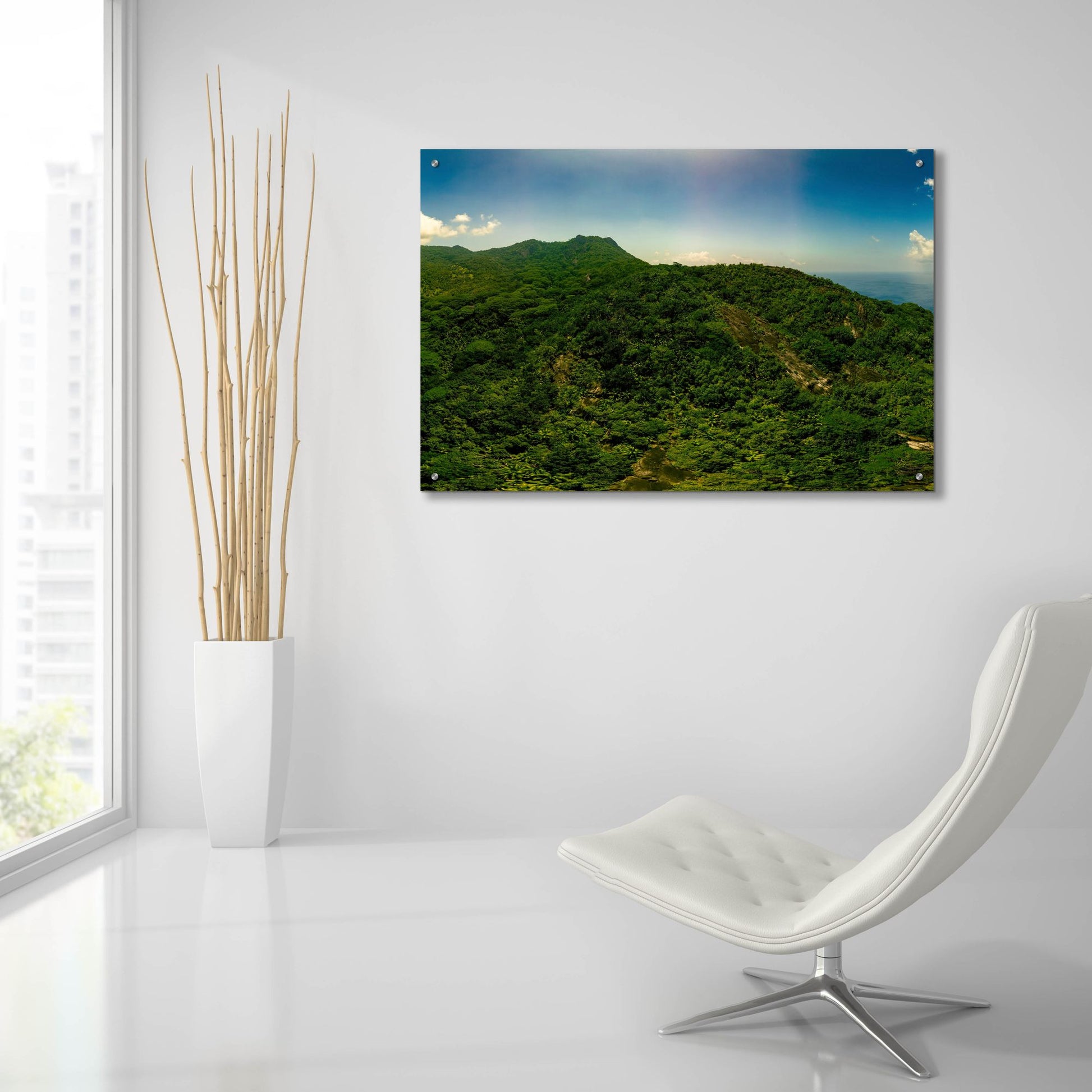 Epic Art 'Seychelles -Inside Siloutte Island' by Epic Portfolio, Acrylic Glass Wall Art,36x24