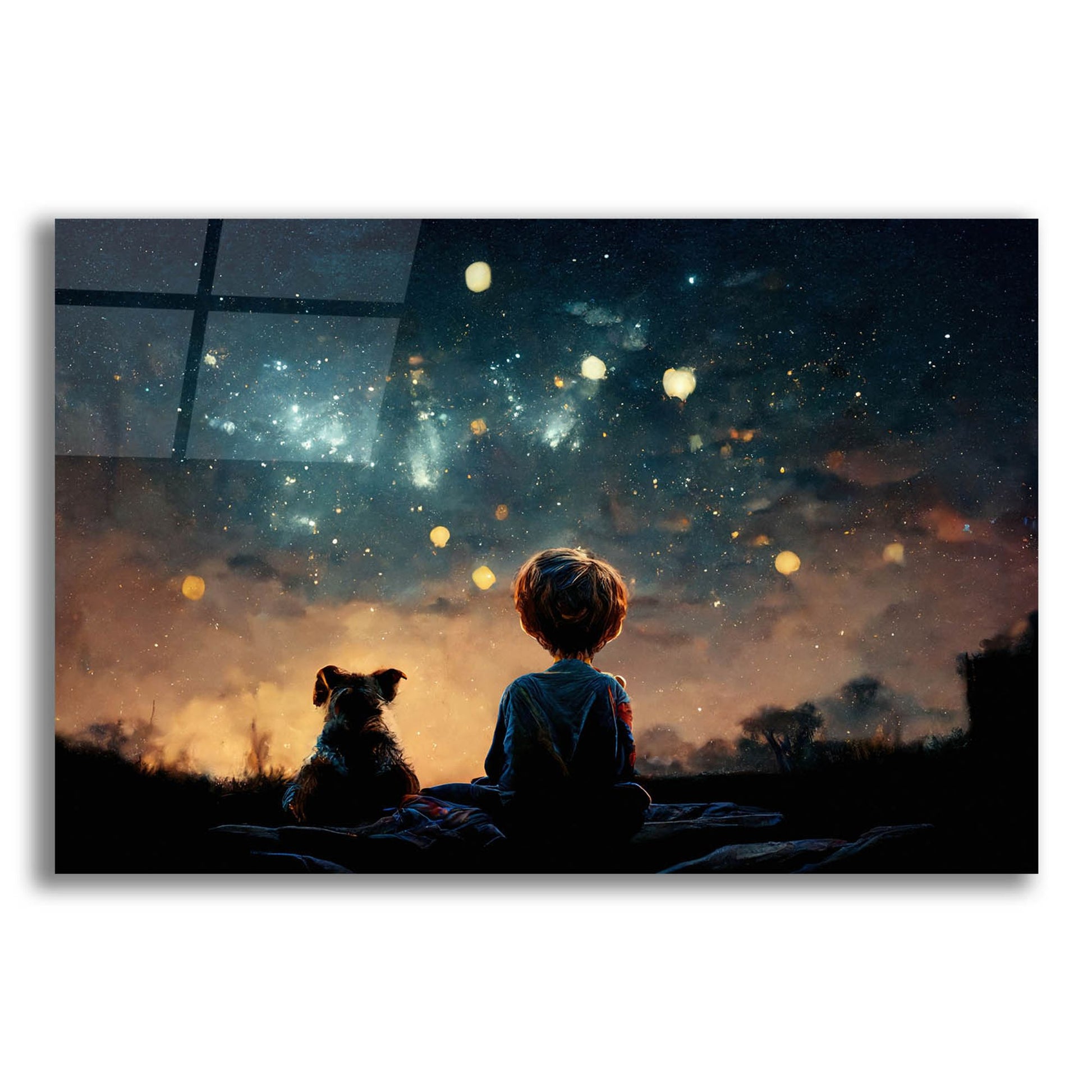 Epic Art 'Dreaming Big' by Epic Portfolio, Acrylic Glass Wall Art,16x12