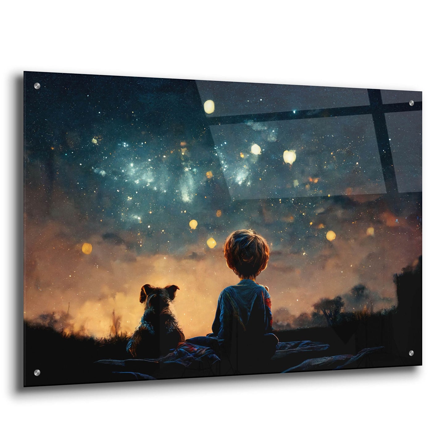 Epic Art 'Dreaming Big' by Epic Portfolio, Acrylic Glass Wall Art,36x24