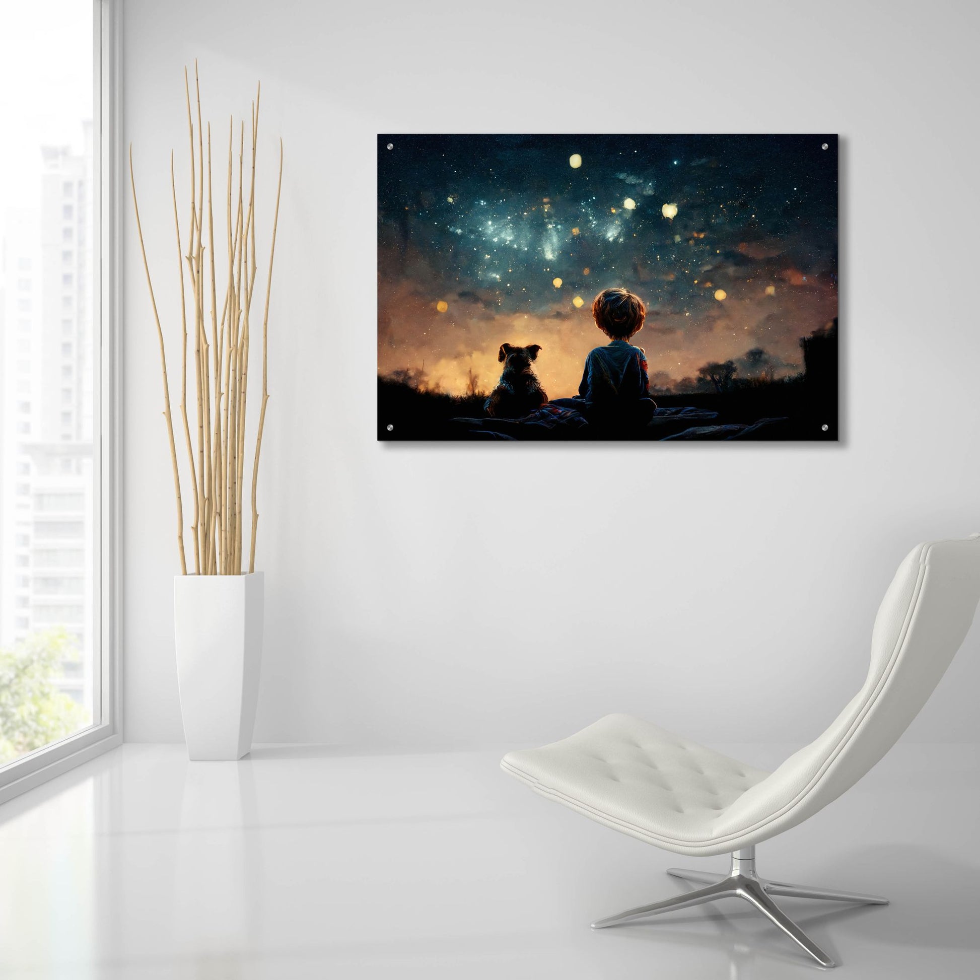 Epic Art 'Dreaming Big' by Epic Portfolio, Acrylic Glass Wall Art,36x24