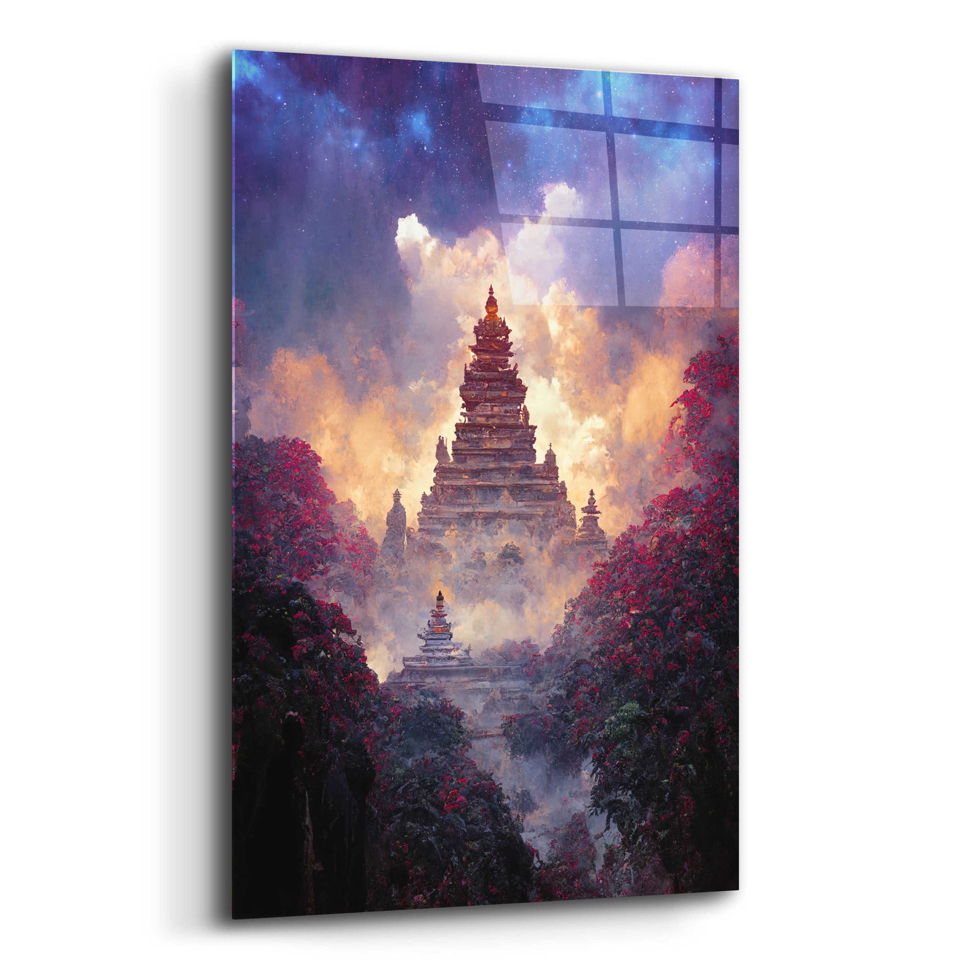 Epic Art 'Buddhist Temple' by Cameron Gray, Acrylic Glass Wall Art,12x16