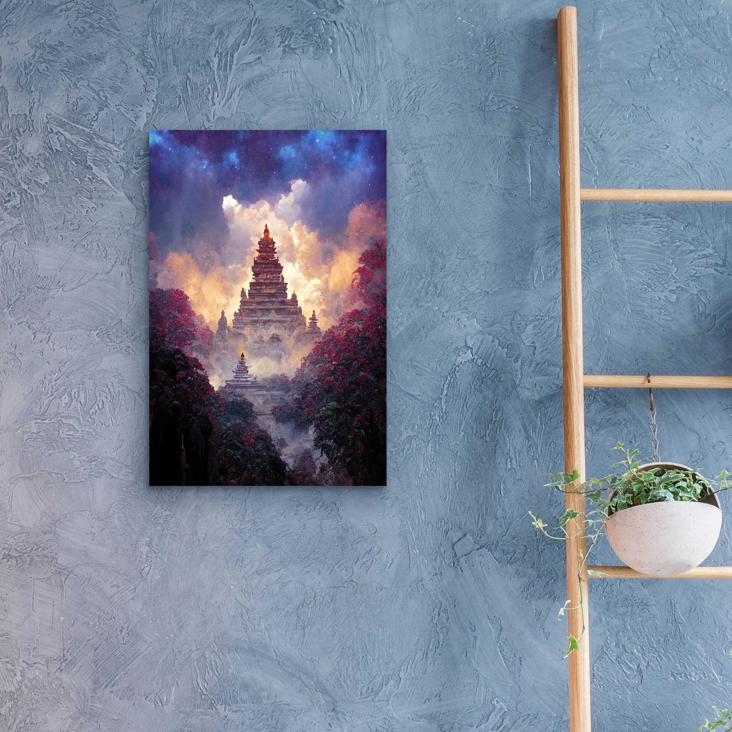 Epic Art 'Buddhist Temple' by Cameron Gray, Acrylic Glass Wall Art,16x24