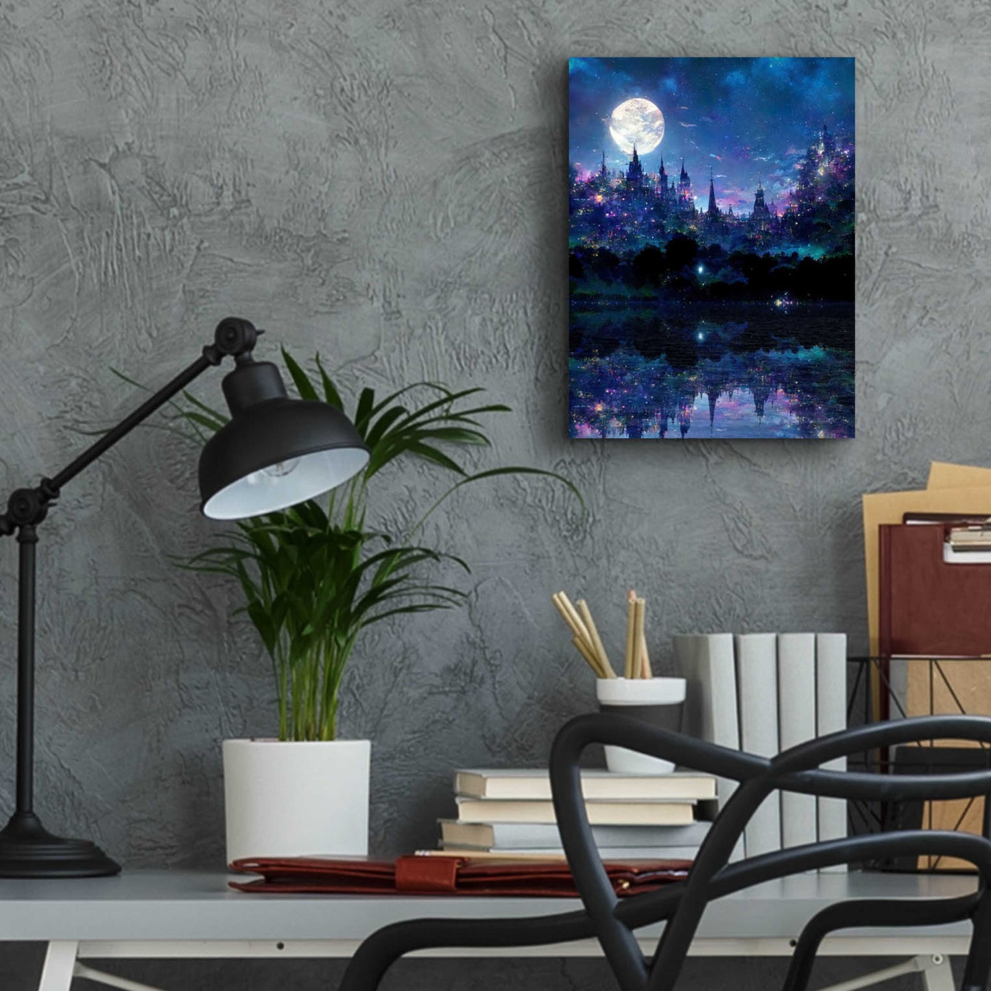 Epic Art 'Glowing In The Night' by Cameron Gray, Acrylic Glass Wall Art,12x16