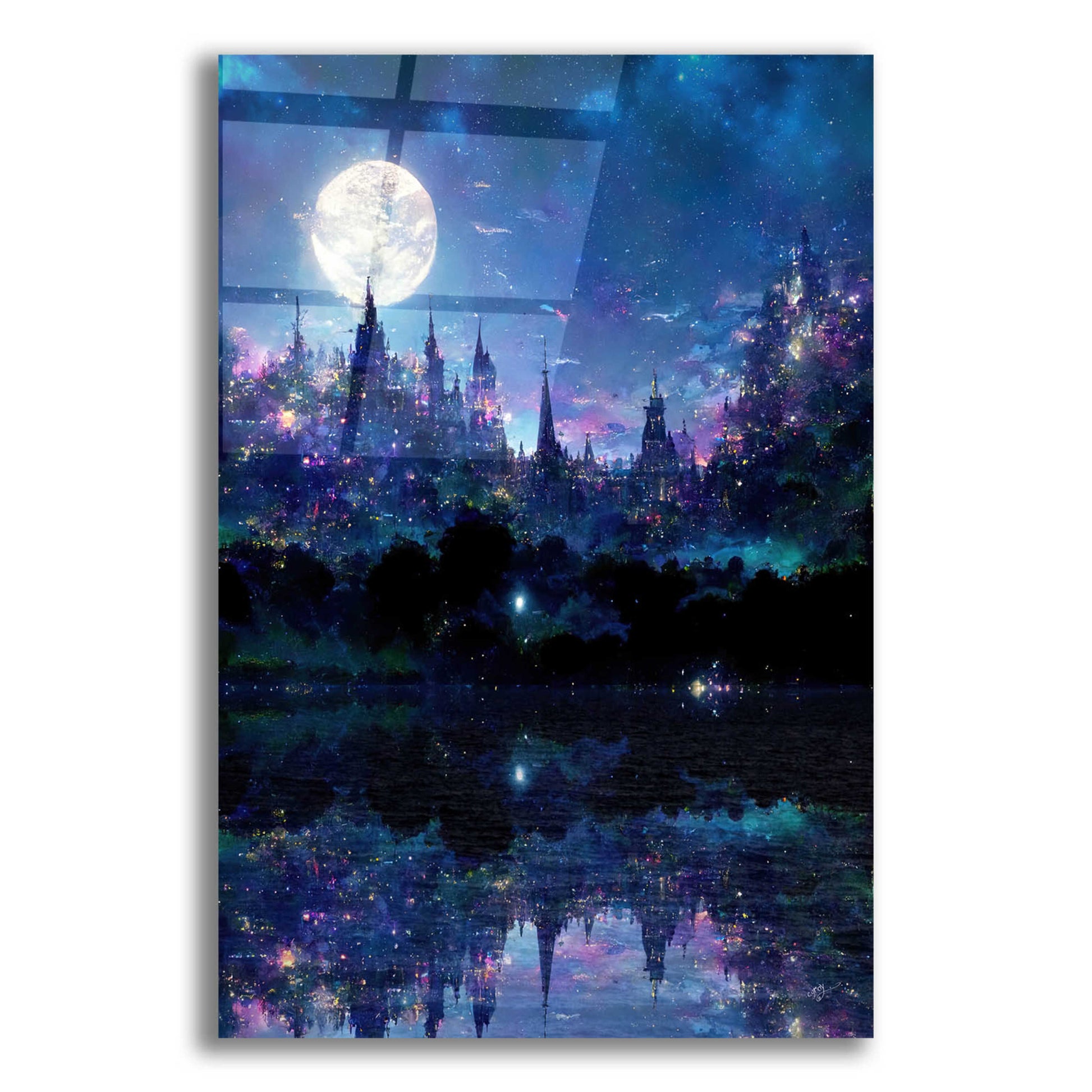 Epic Art 'Glowing In The Night' by Cameron Gray, Acrylic Glass Wall Art,12x16