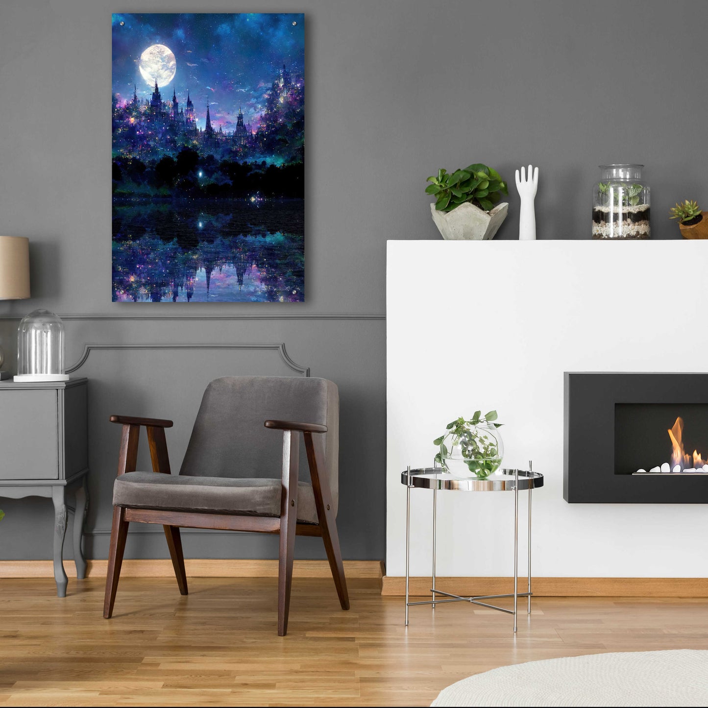 Epic Art 'Glowing In The Night' by Cameron Gray, Acrylic Glass Wall Art,24x36