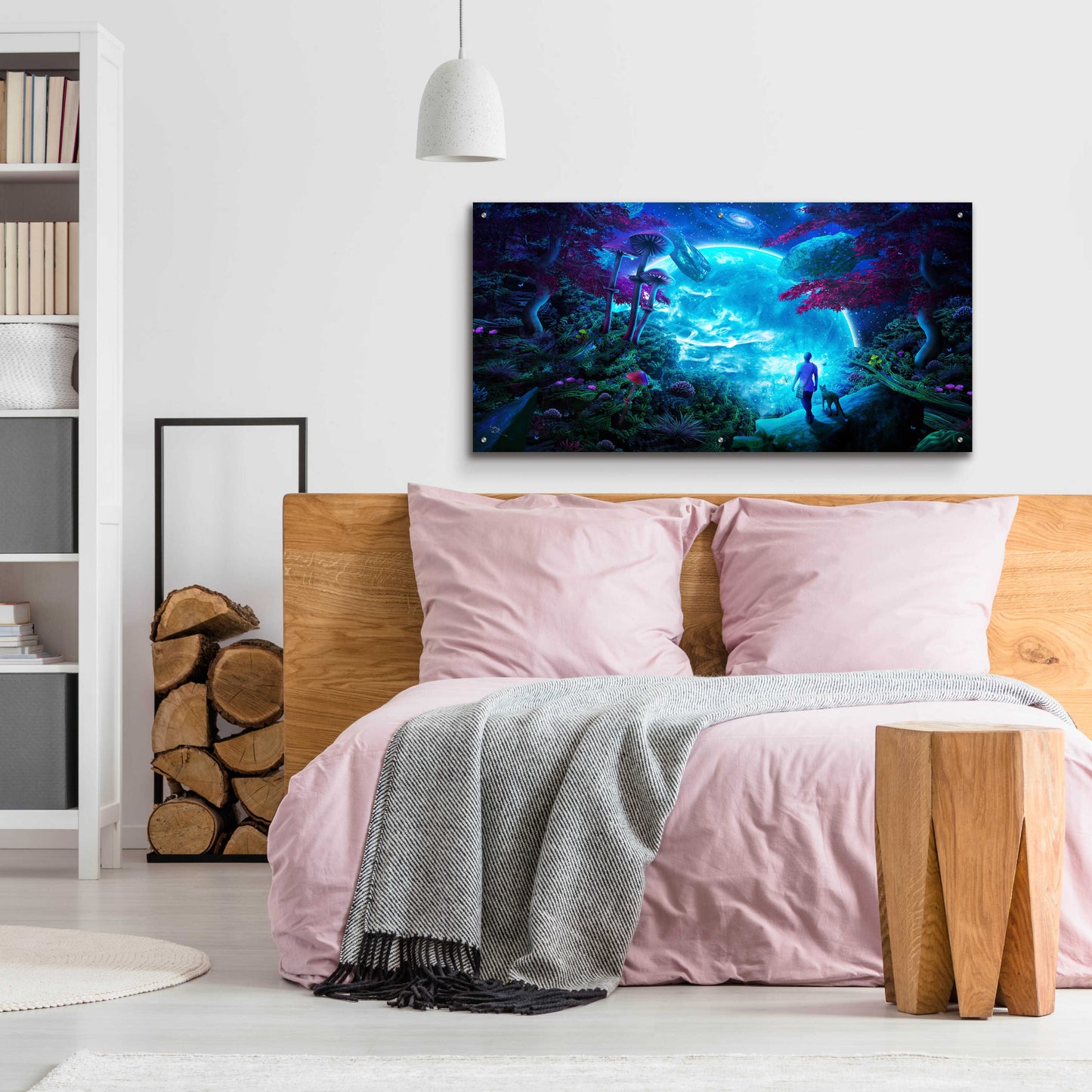 Epic Art 'Lost Sky' by Cameron Gray, Acrylic Glass Wall Art,48x24