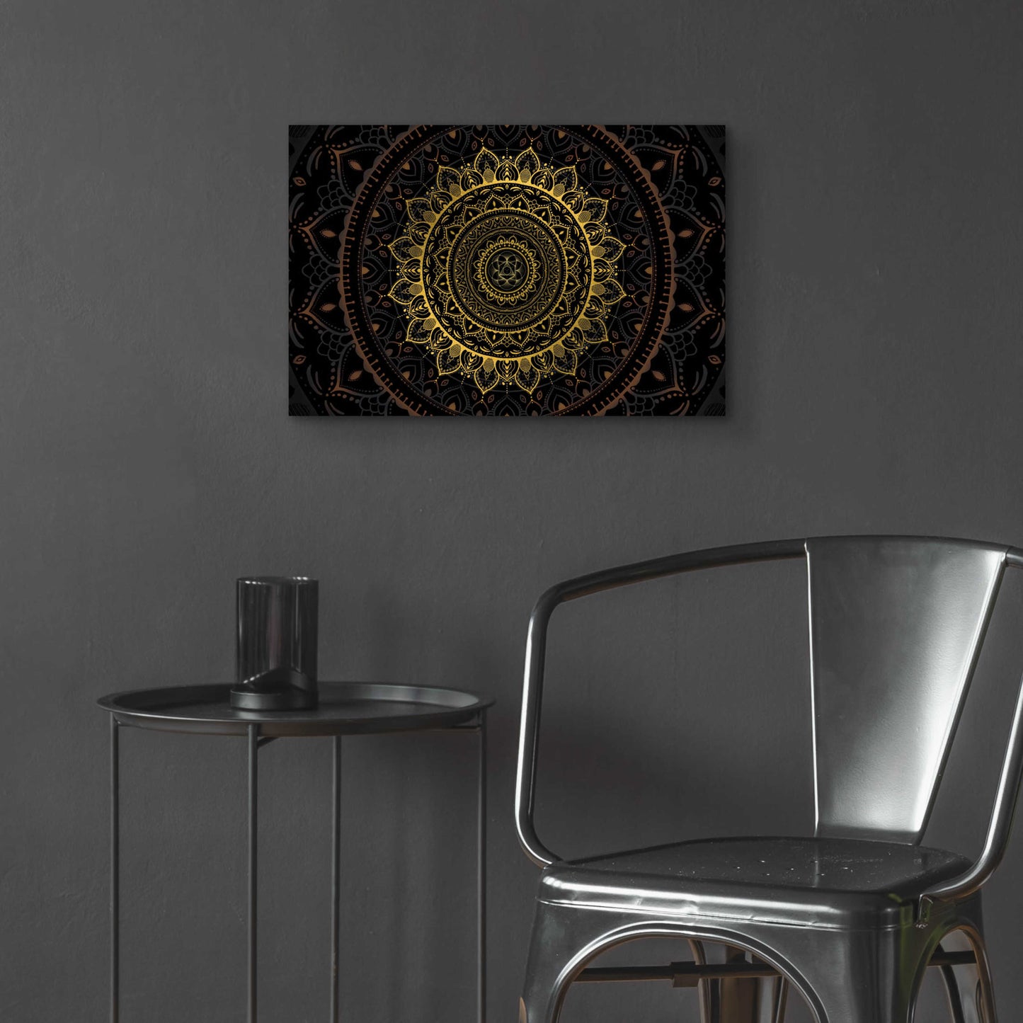 Epic Art 'Zen Mandala' by Cameron Gray, Acrylic Glass Wall Art,24x16