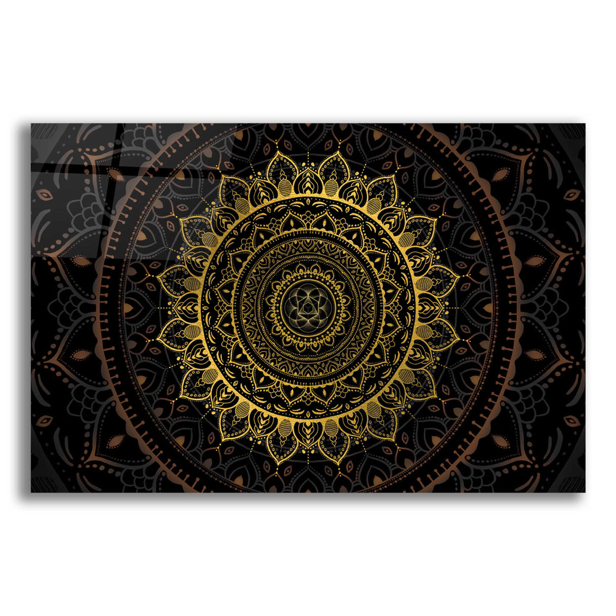 Epic Art 'Zen Mandala' by Cameron Gray, Acrylic Glass Wall Art