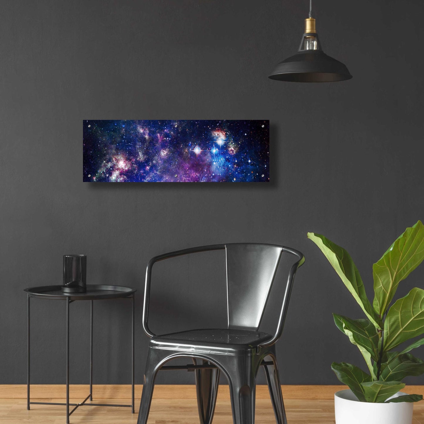 Epic Art 'Sublime Galaxy' by Epic Portfolio, Acrylic Glass Wall Art,36x12