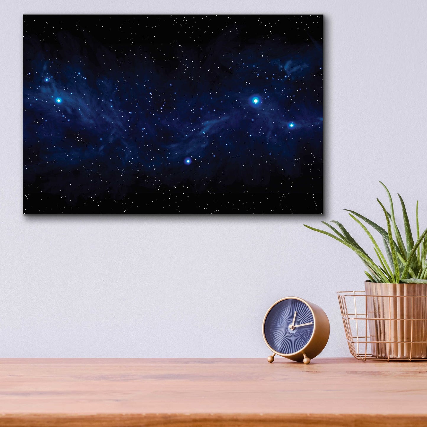 Epic Art 'Ultramarine Space' by Epic Portfolio, Acrylic Glass Wall Art,16x12