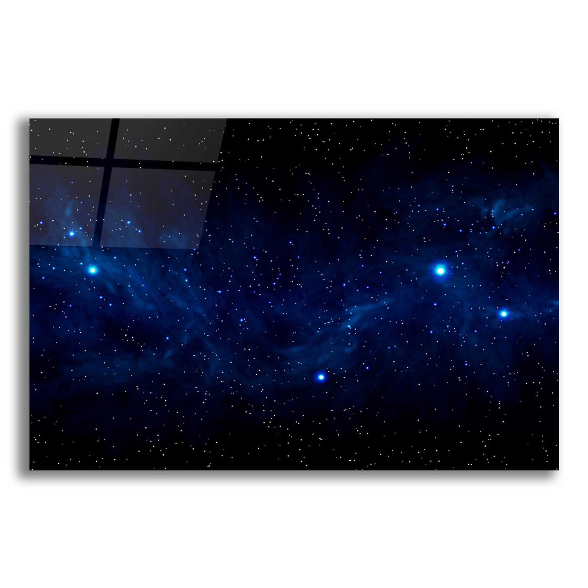 Epic Art 'Ultramarine Space' by Epic Portfolio, Acrylic Glass Wall Art,16x12