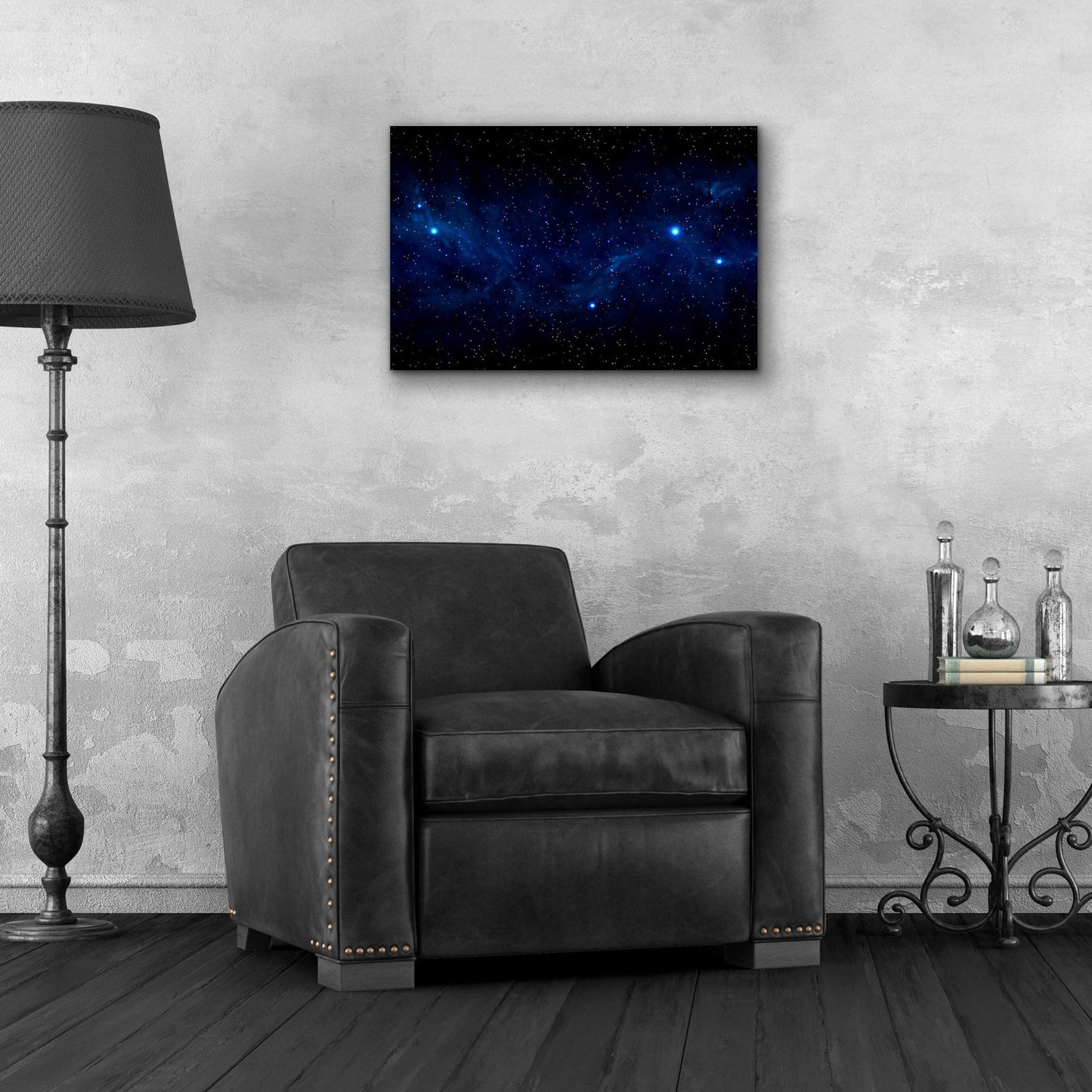 Epic Art 'Ultramarine Space' by Epic Portfolio, Acrylic Glass Wall Art,24x16